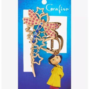 Coraline Dragonfly Hair Clip Rhinestone Claw Hair Clip New Laika